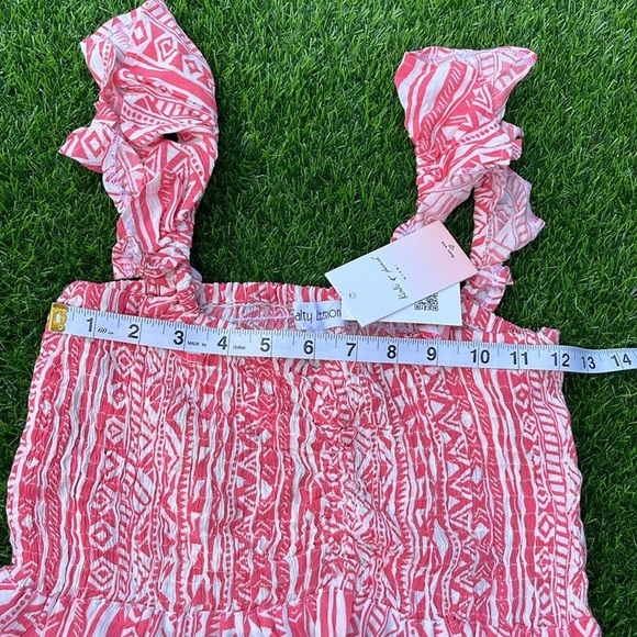 SALTY LEMON Tribal Print Cover Up Top & Shorts Matching Set size small - Picture 6 of 10